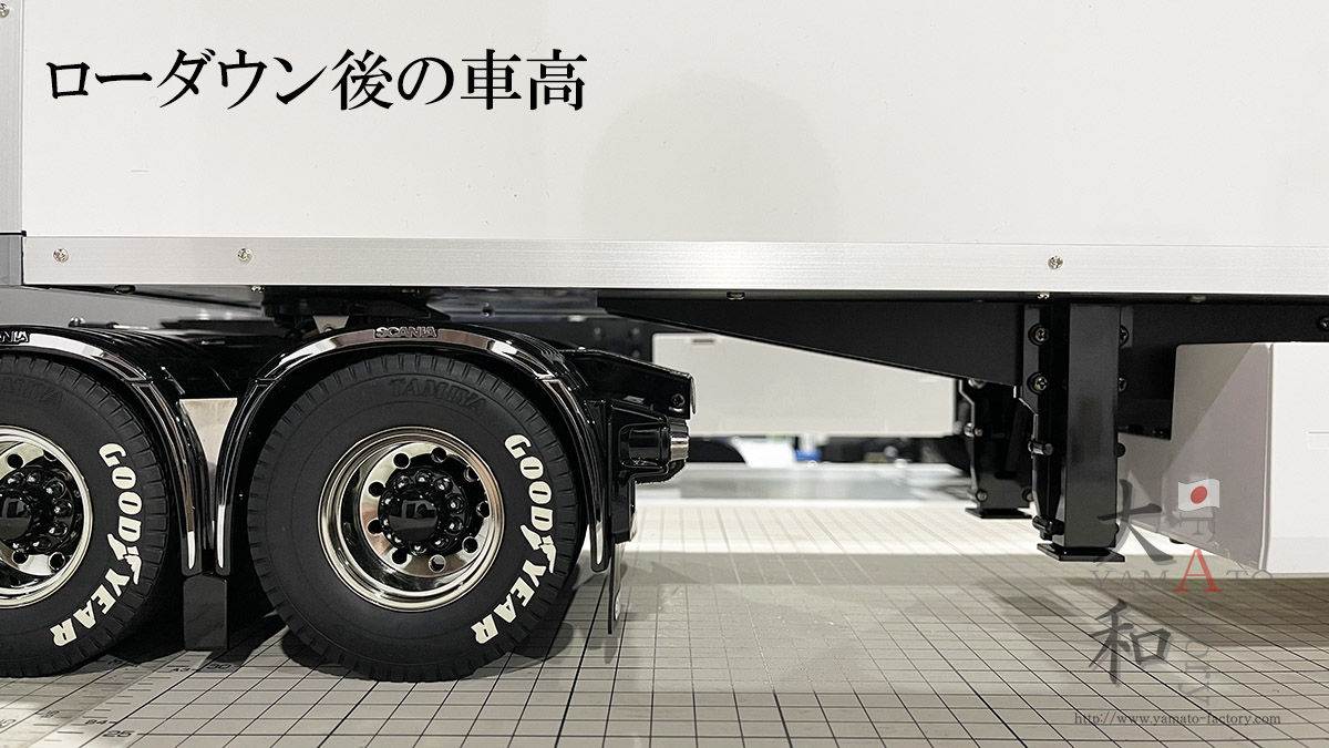 タミヤ 1/14 3軸リーファー チップ運搬車風トレーラー タミヤ 1/14 3軸