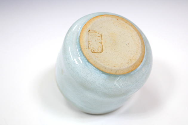 柳瀬美術店 / 初代 宇野宗甕 「鈞窯酒盃」共箱[UNO Soyo]Sake cup