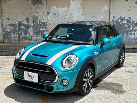 ミニクーパー コンバーチブル メタリックブルー | 石垣島のレンタカー