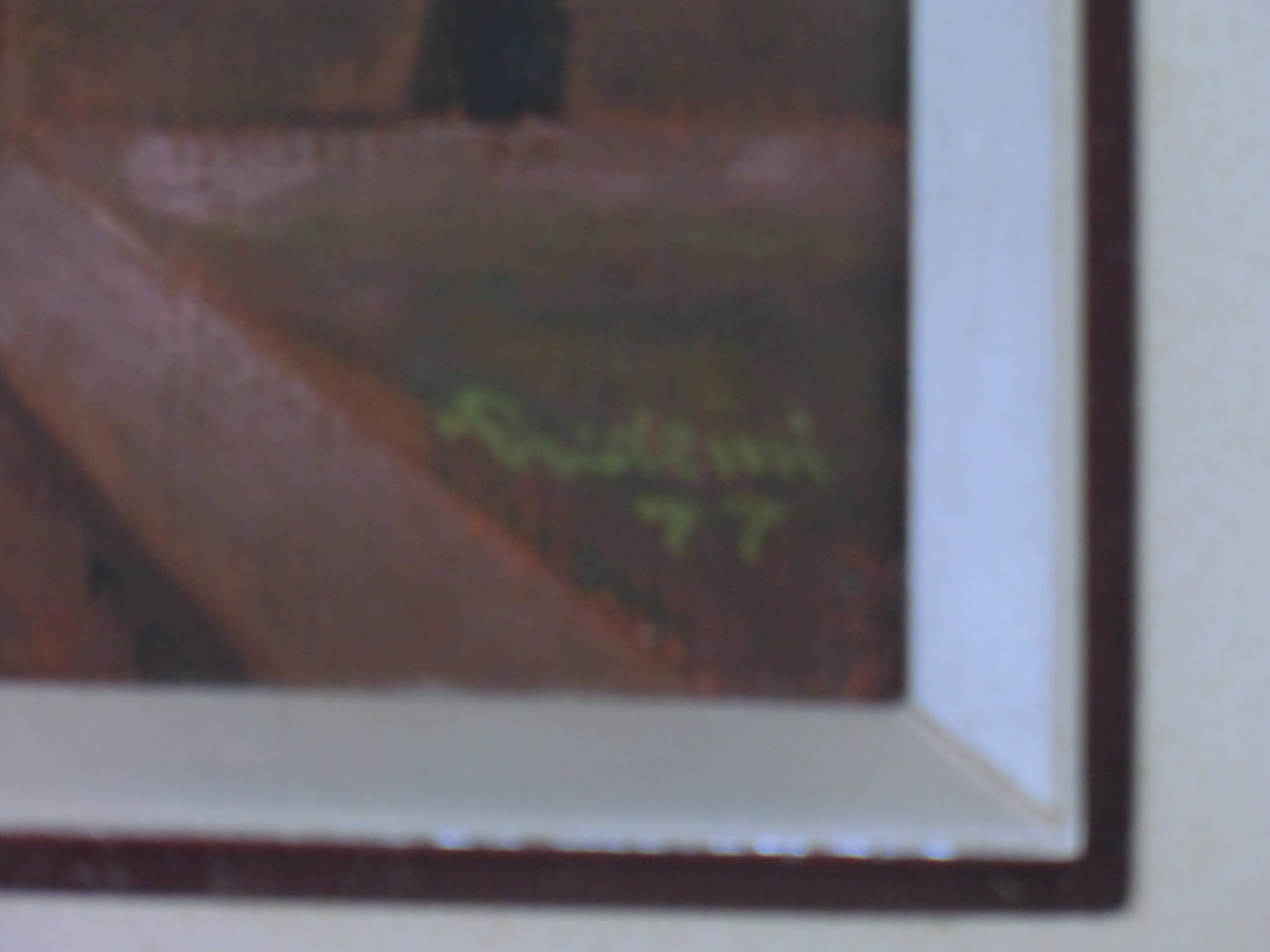 小林秀美 「街道」 油彩画 | 八事商事 | 絵画レンタル | 愛知県を中心