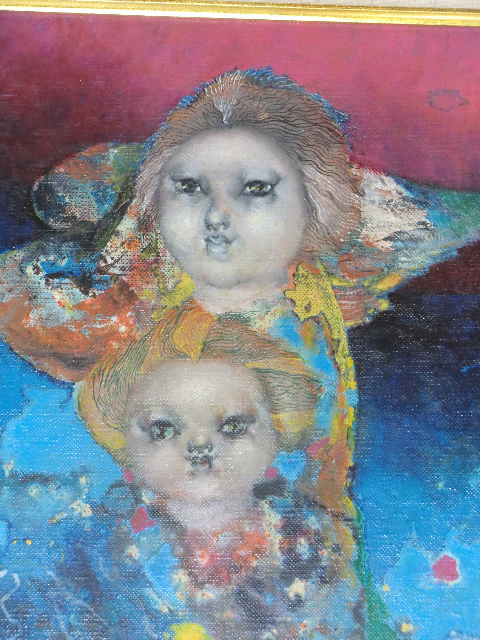 他の方発送×シュルレアリスム 古物 油彩画 antique 他の方発送×シュル