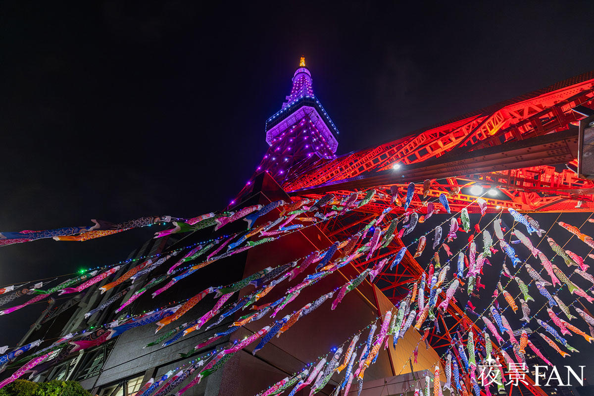 2025】東京タワーの春の風物詩！333匹の「鯉のぼり」と「さんまのぼり