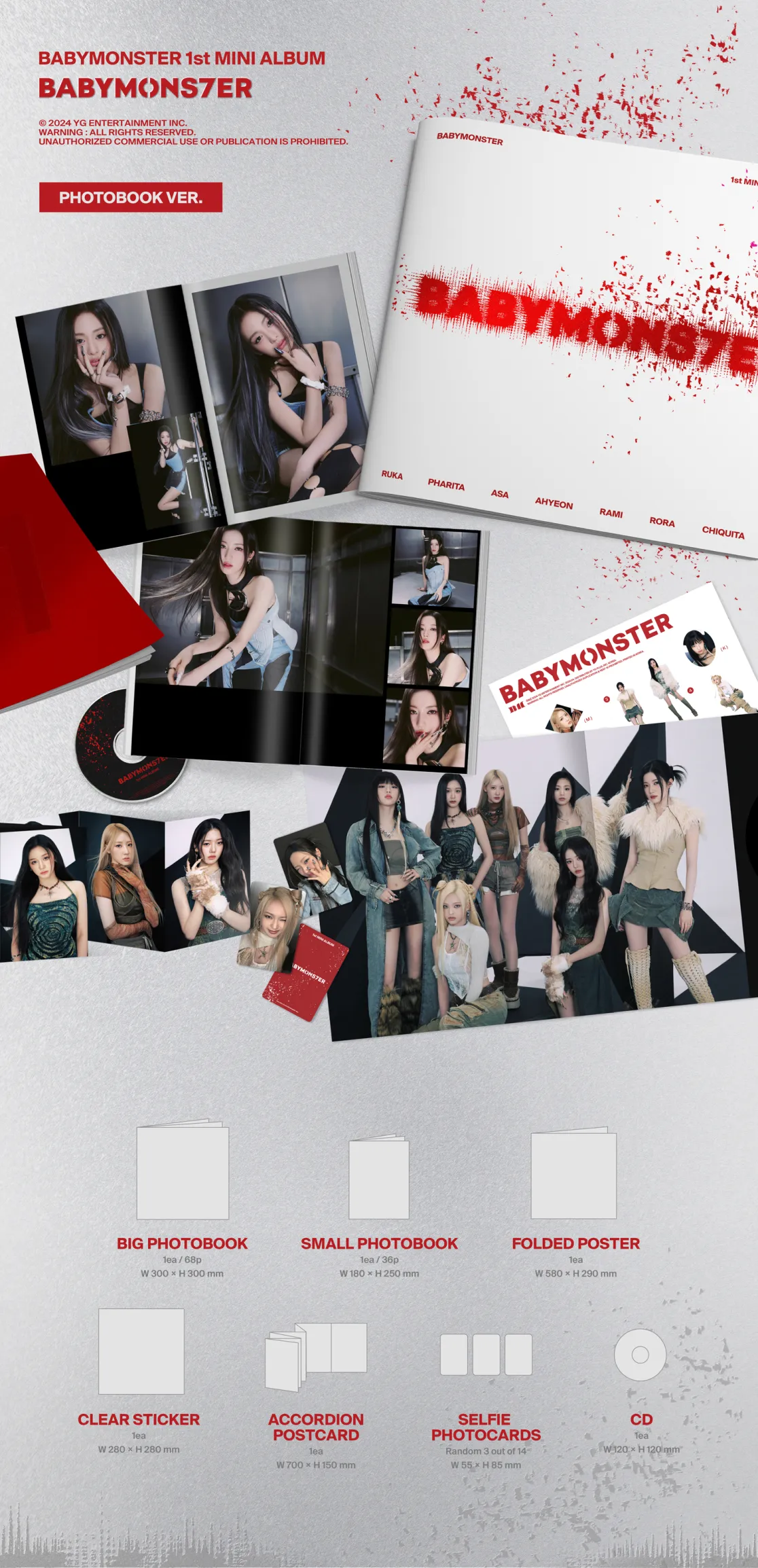 BABYMONSTER ベビモン 複数会場CHECK IN トレカ 6枚セット - メルカリ