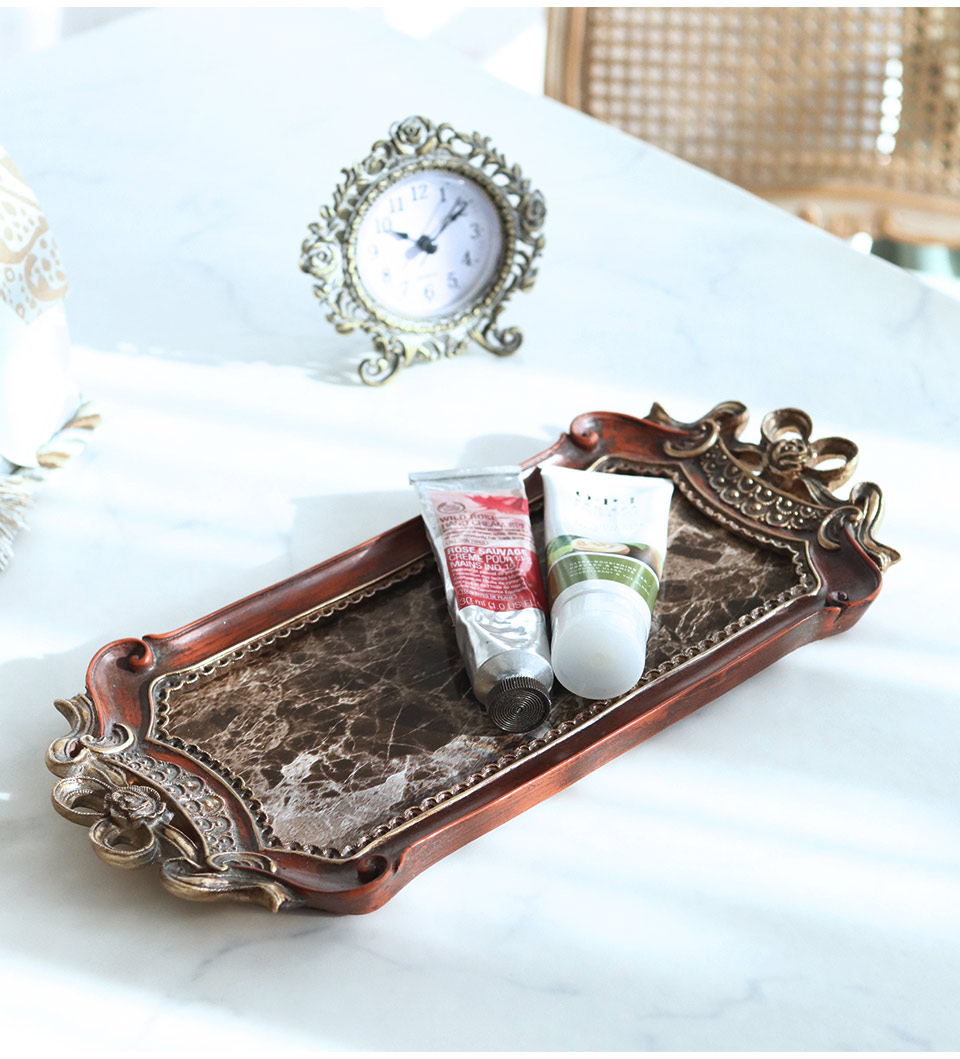 インテリアトレイ 大理石調｜姫系インテリア 雑貨｜おしゃれインテリア