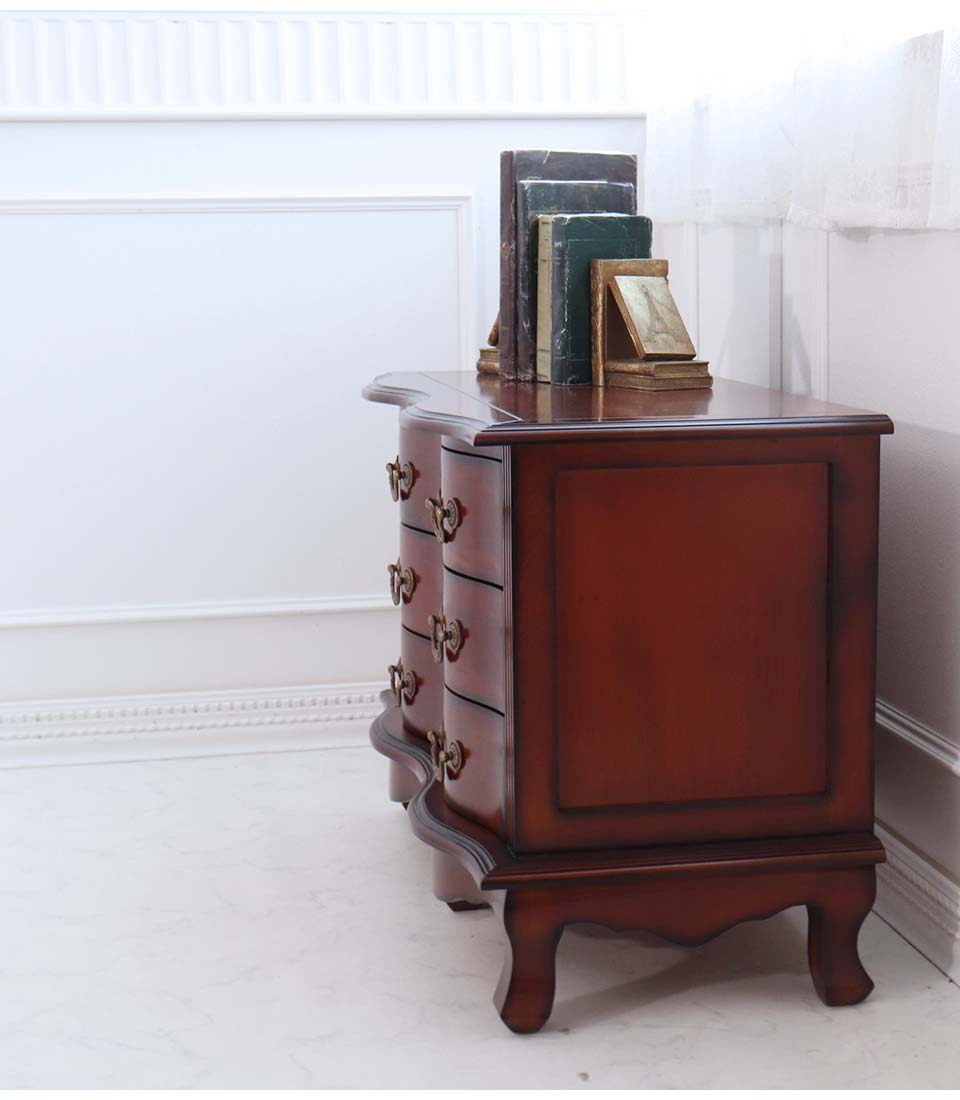 サイドチェスト】Sri Tokai 東海家具 国産 猫足 花台 アンティーク