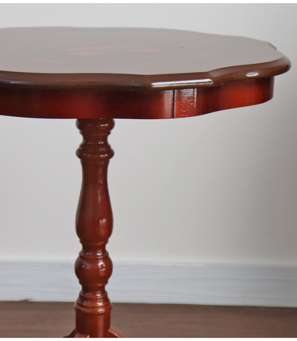 値下イタリア製 オルゴール付象嵌細工サイドテーブル 帰れソレントへ