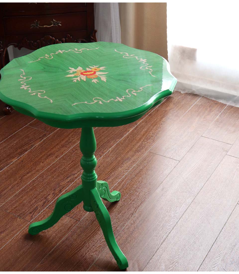 アンティーク コーヒーテーブル サイドテーブル 木製象嵌 イタリア製