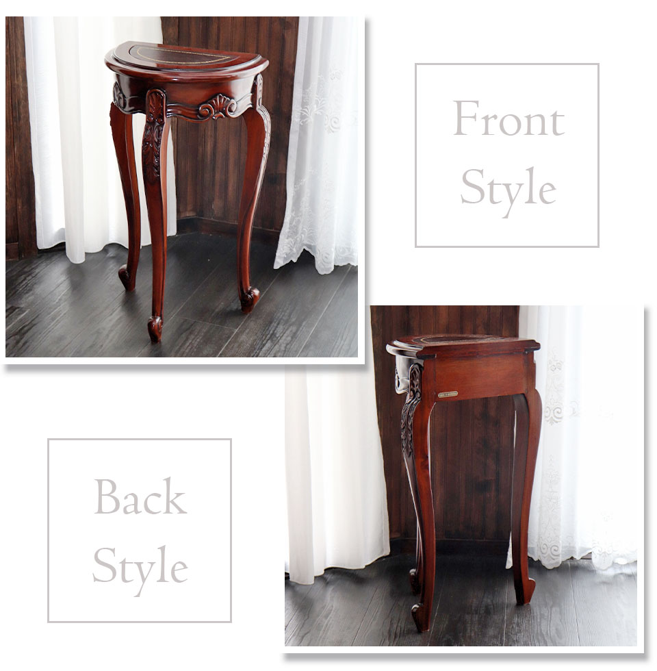 イタリア製アンティーク 猫脚コンソールテーブル サイドテーブル 電話