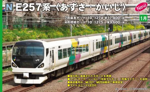 KATO E257系「あずさ・かいじ」 品番：10-1274 / 10-1275 #カトー