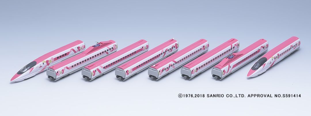 JR 500-7000系山陽新幹線（ハローキティ新幹線）セット 品番：98662