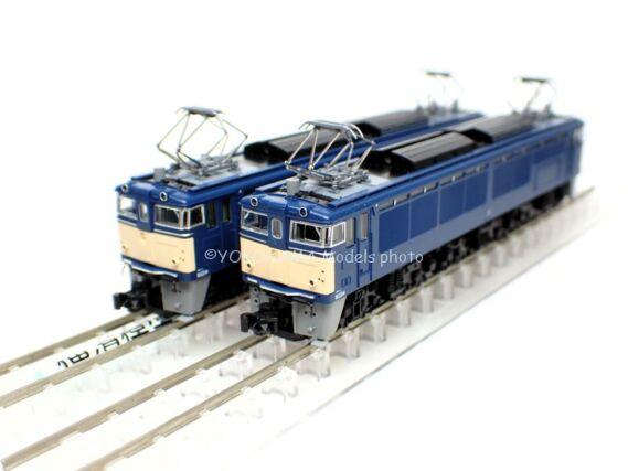 TOMIXのEF63電気機関車3次形 Nゲージの2両セット、青色。 TOMIX】EF63
