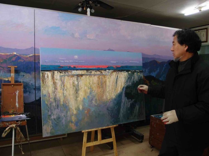 アート芸術インテリア韓流絵画風景画印象派車一萬チャ・イルマン