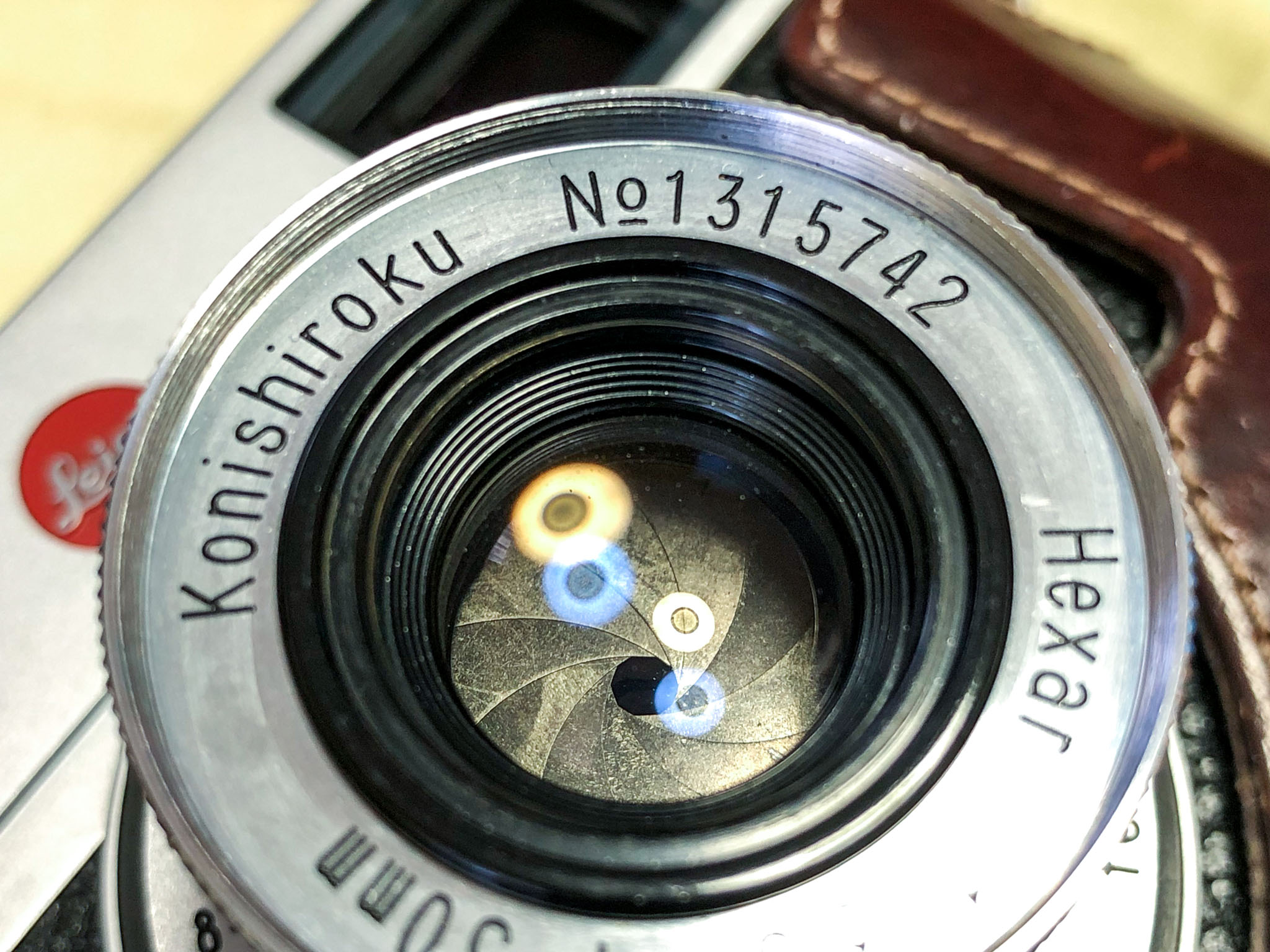 フィルムカメラ Leotax T2 konishiroku Hexar 50mm f3.5 Konica