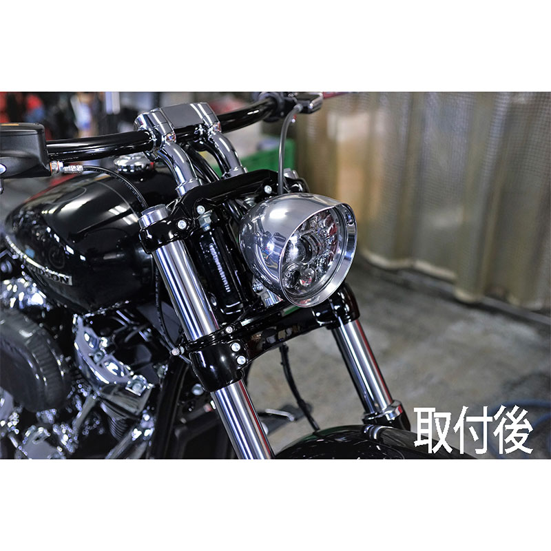 トライジャ□ ヘッドライトステー ブラック 【18年以降 FXBR/S