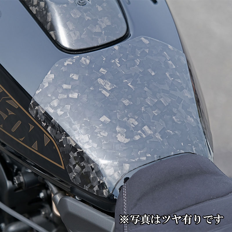 サイモンカスタム タンクカバー グロスグレー ホワイトハンド