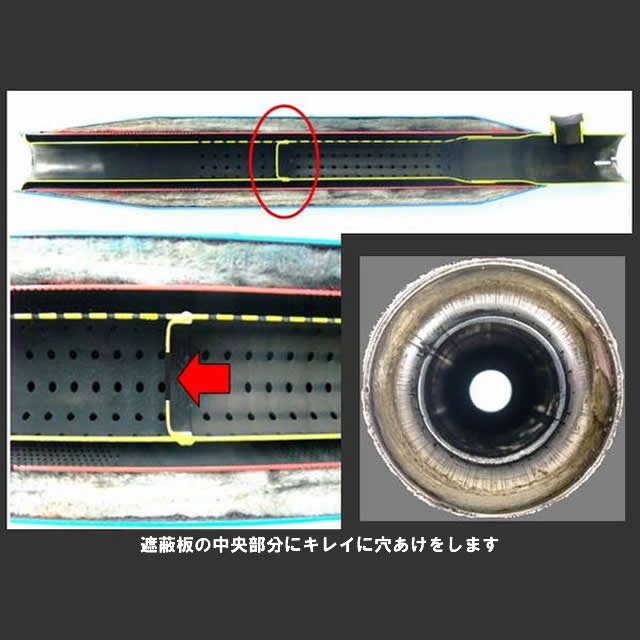 ハーレースポーツスター04～13純正北米マフラーパインバレー12mmパンチ