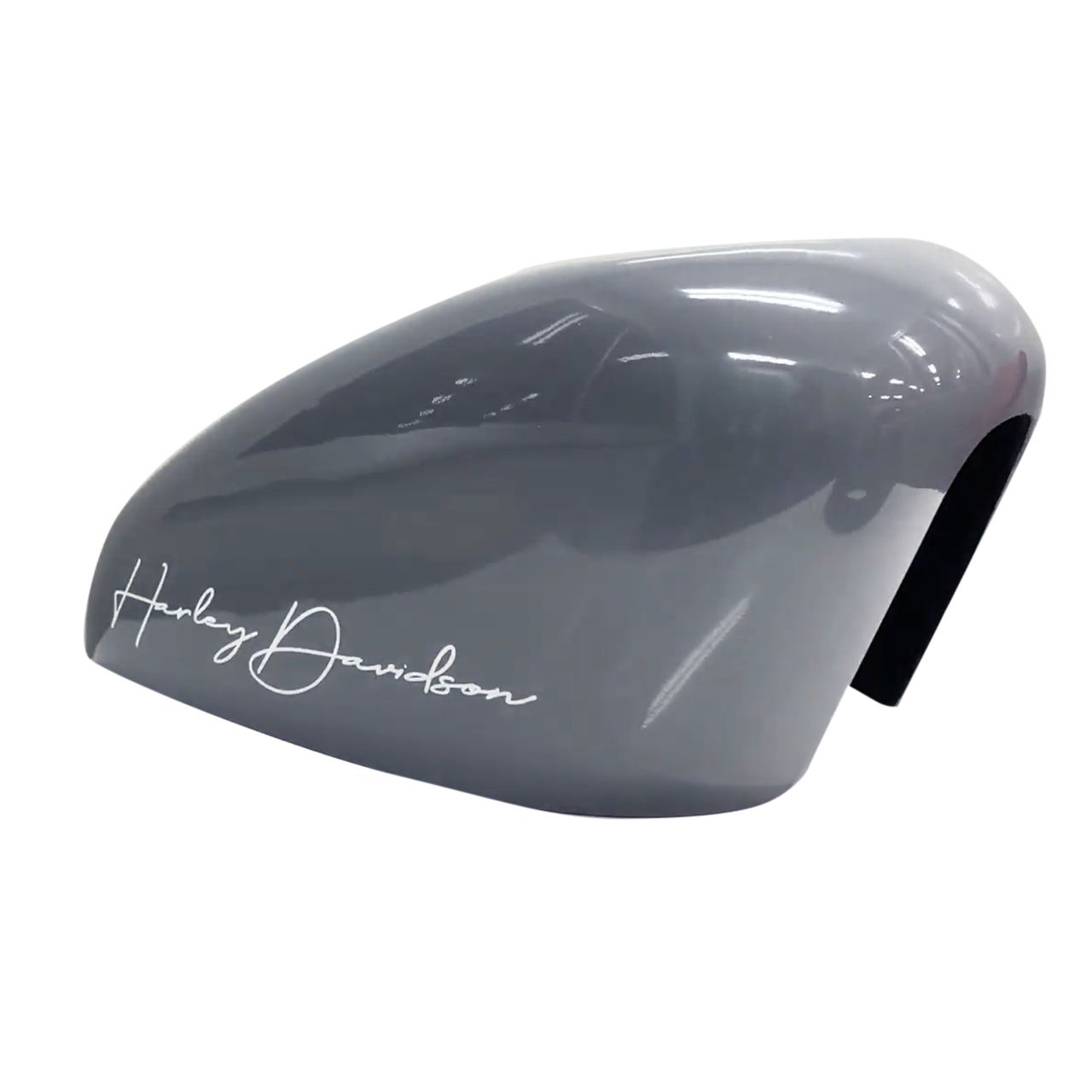 サイモンカスタム タンクカバー グロスグレー ホワイトハンド