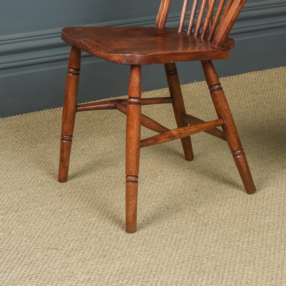 12 Kitchen Dining Chairs | Victorian | Windsor - Yola Gray