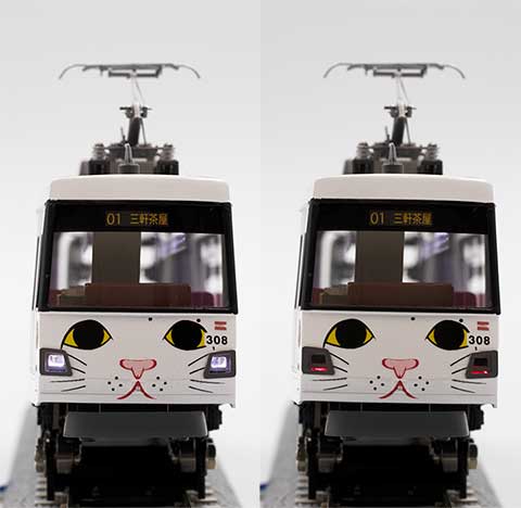鉄道模型】1/80 16.5mmゲージ 東急電鉄300系 幸福の招き猫電車 鉄道