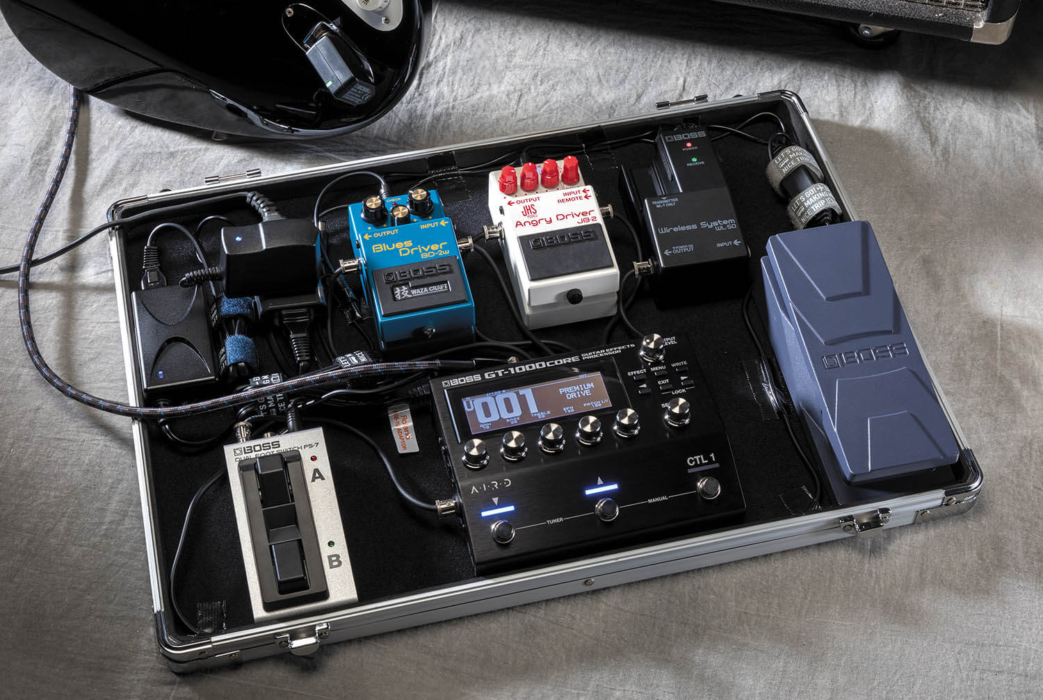 BOSS GT1000core 自作フットスイッチ 自作ケーブル BOSS GT1000core