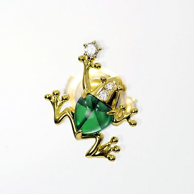 Christian Dior ヴィンテージ カエル ビジューブローチ ジュエリー