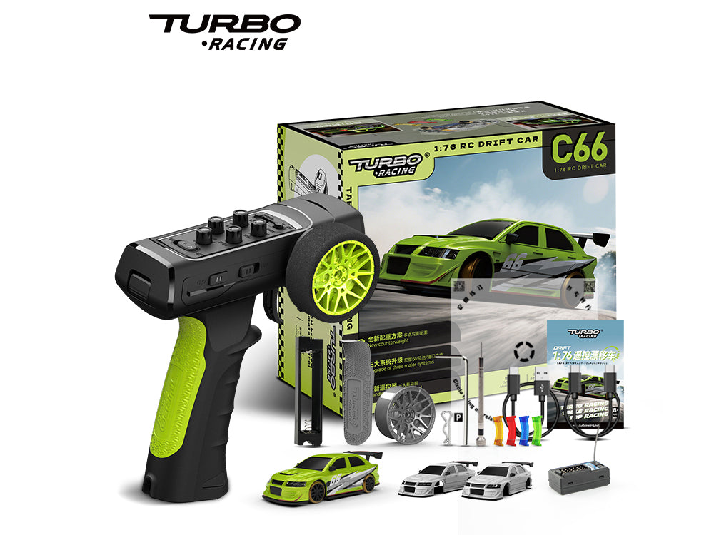 Turbo Racing C66 1:76 ラジコンドリフトカー P36送信機付属 技適認証