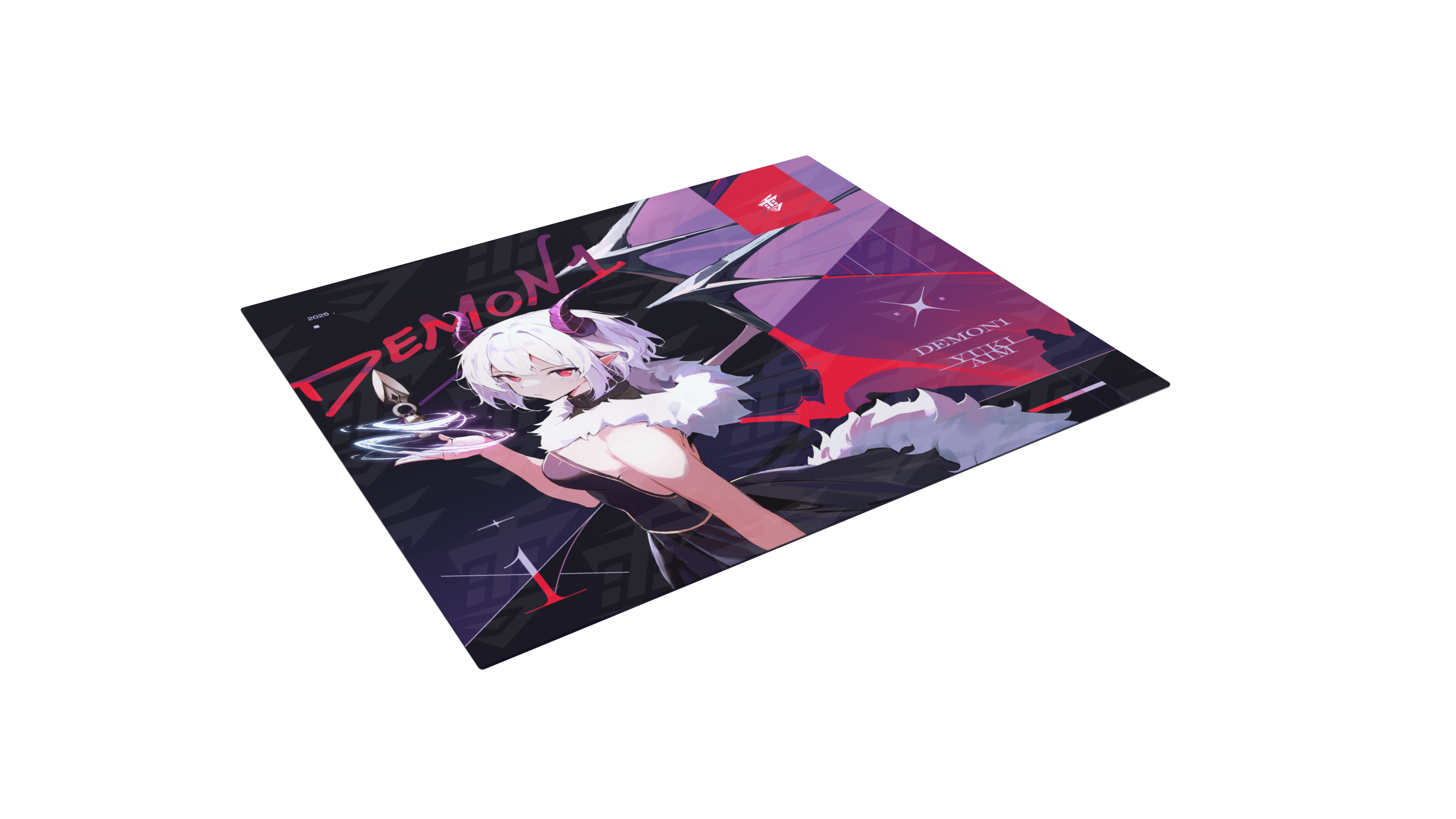 Yuki Aim x Demon1 - Glass Mousepad