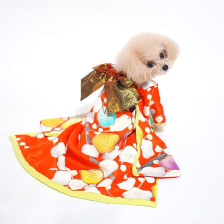 犬猫服1点限り お引きずりの大振袖 SSサイズ oh-282 | 犬服・猫ペット