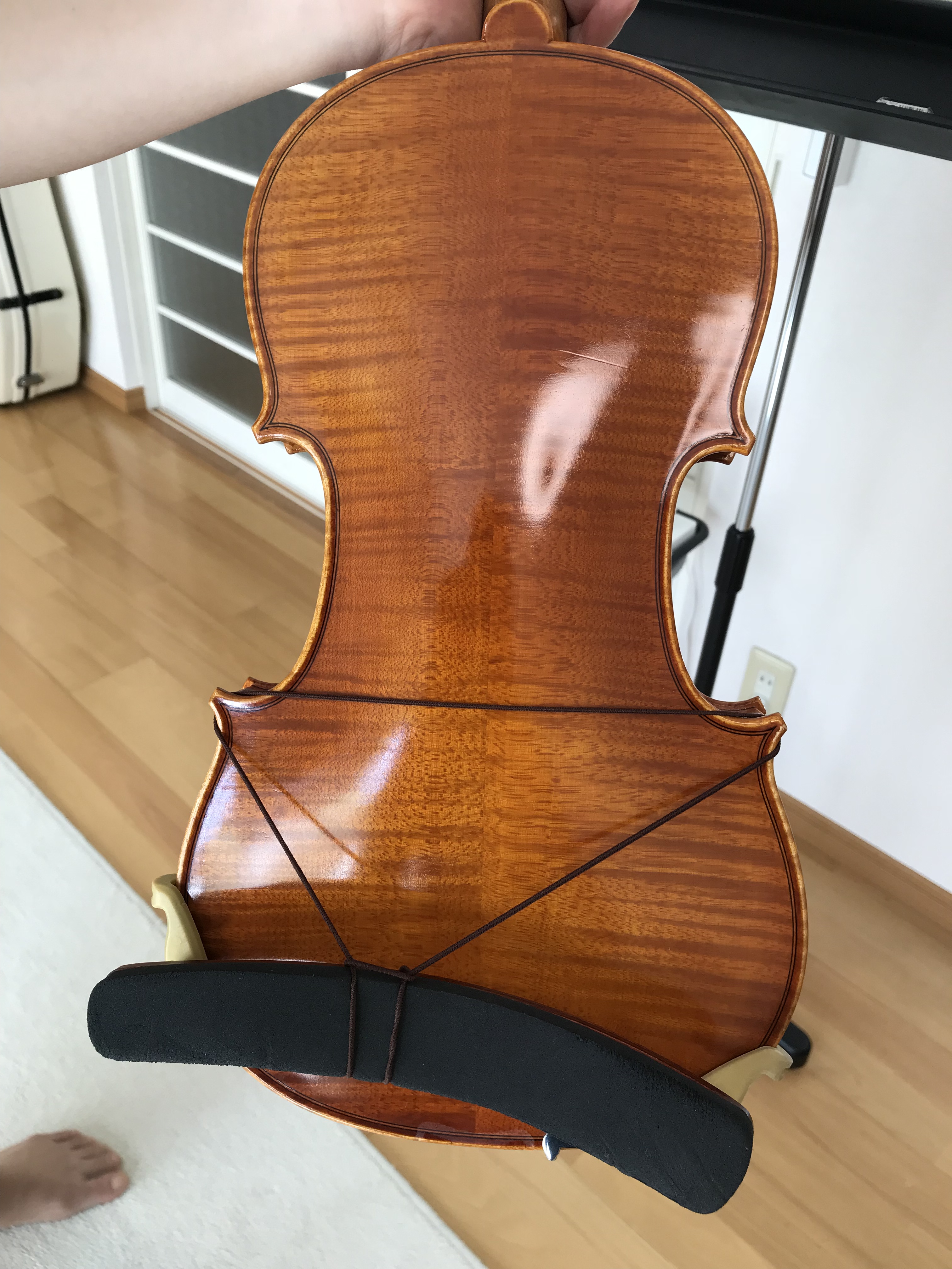 ヴァイオリンの肩当て