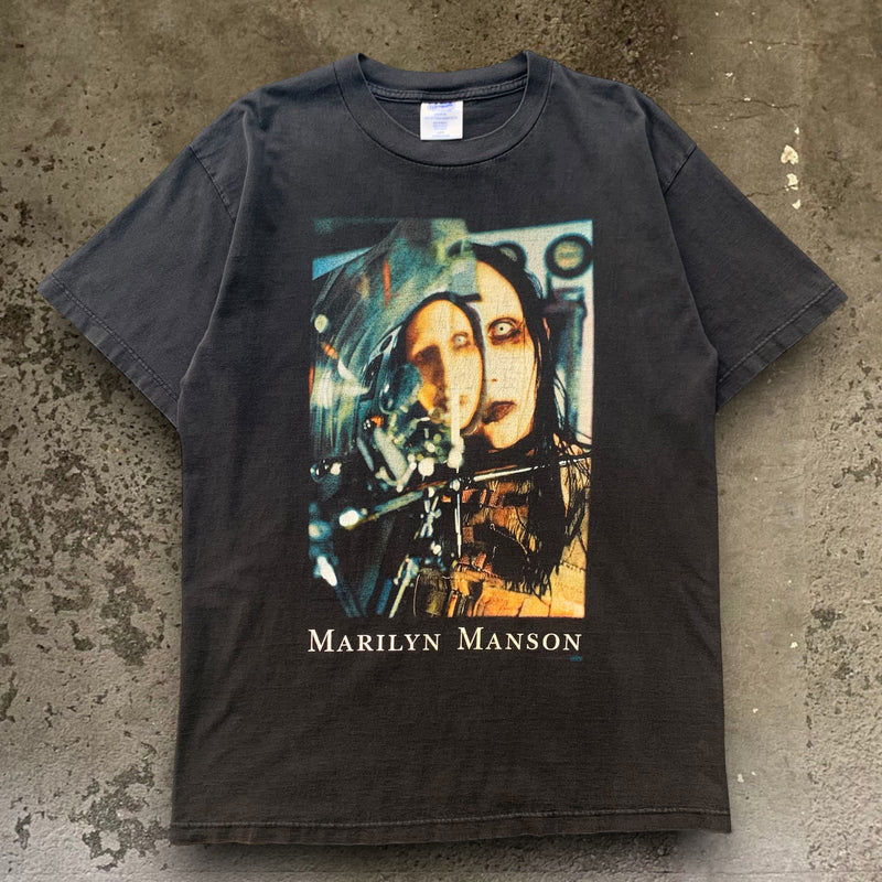 USA製】90s マリリンマンソン × スヌーピー 7分袖 ラグランTシャツL