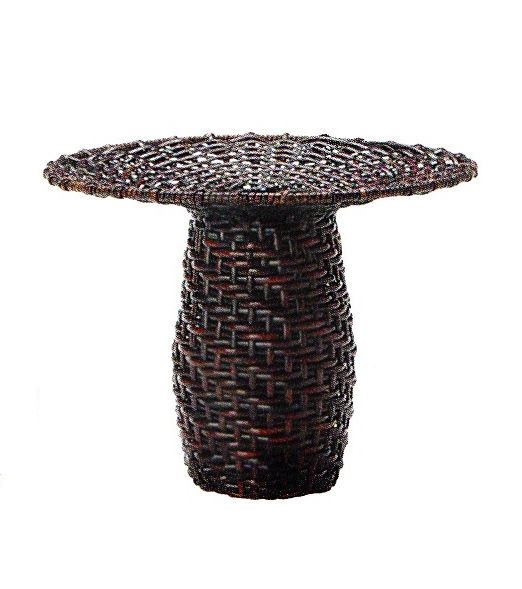 竹籠 籐組唐人笠 - 花器ギャラリー 裕器 (ゆうき）