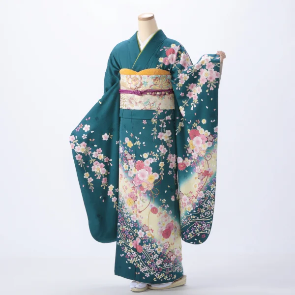 成人式 振袖 振袖フルセット 振袖セット 紺色 Amazon.co.jp: 成人式