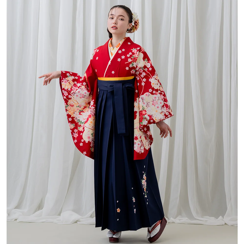 h6515】【レンタル】二尺袖きもの 2点セット (二尺袖 / 長襦袢) 袴