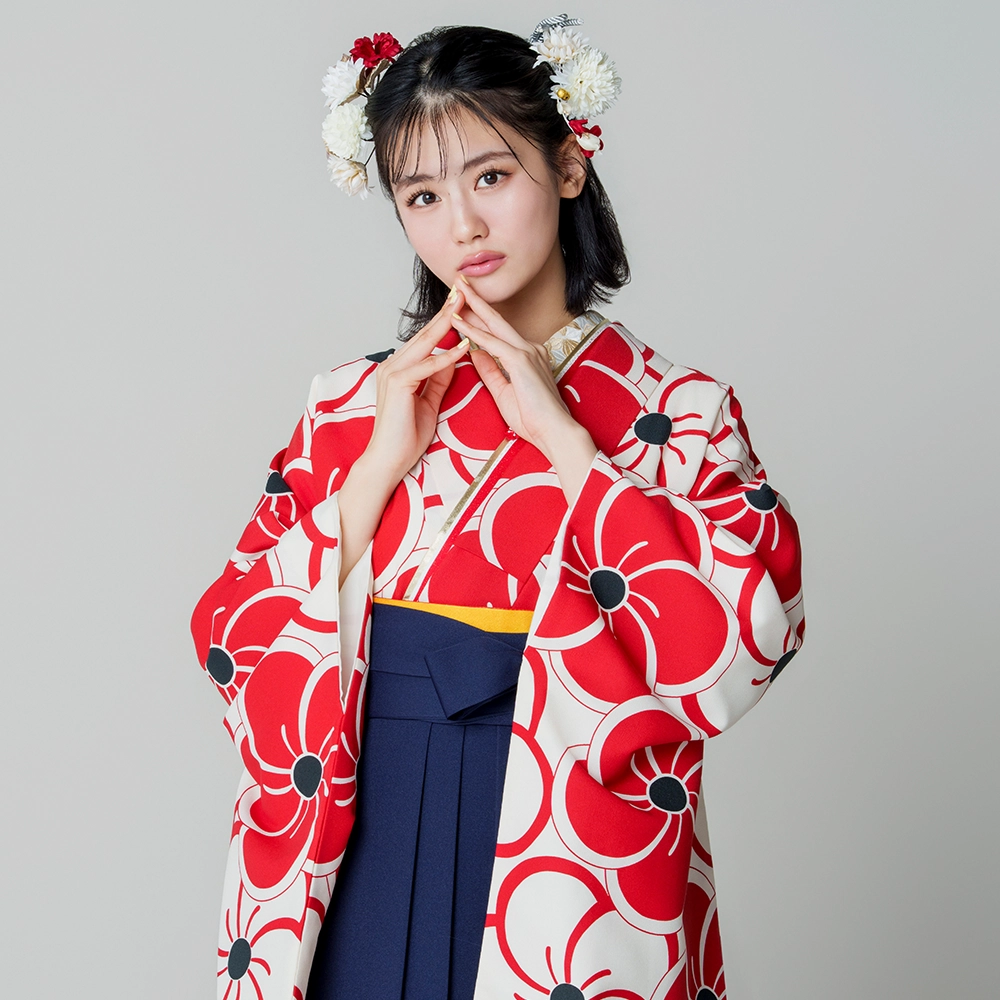 h6523】【レンタル】二尺袖きもの 2点セット (二尺袖 / 長襦袢) 袴