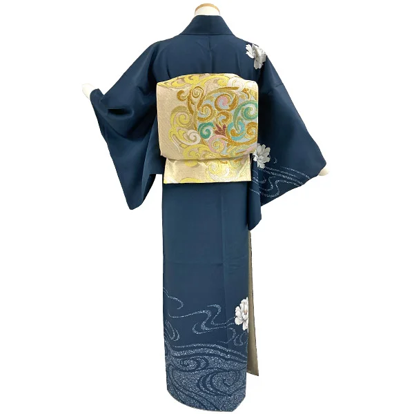 正絹作家訪問着フルセット4点 さが美着物+正絹帯+佐賀錦