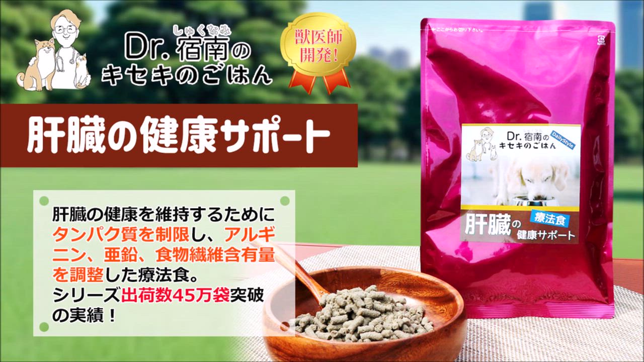 ドッグフード Dr.宿南のキセキのごはん 腎臓の健康サポート 1kg✖️2