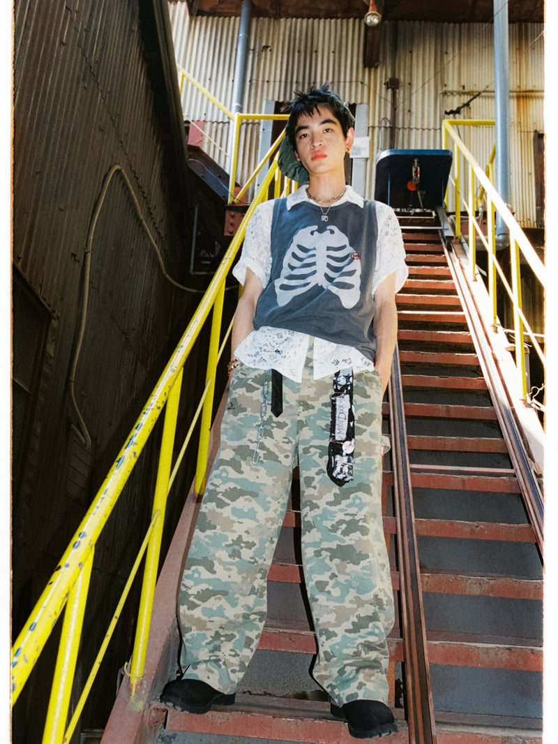 9090 X Dickies 버기 치노 바지 – YZ