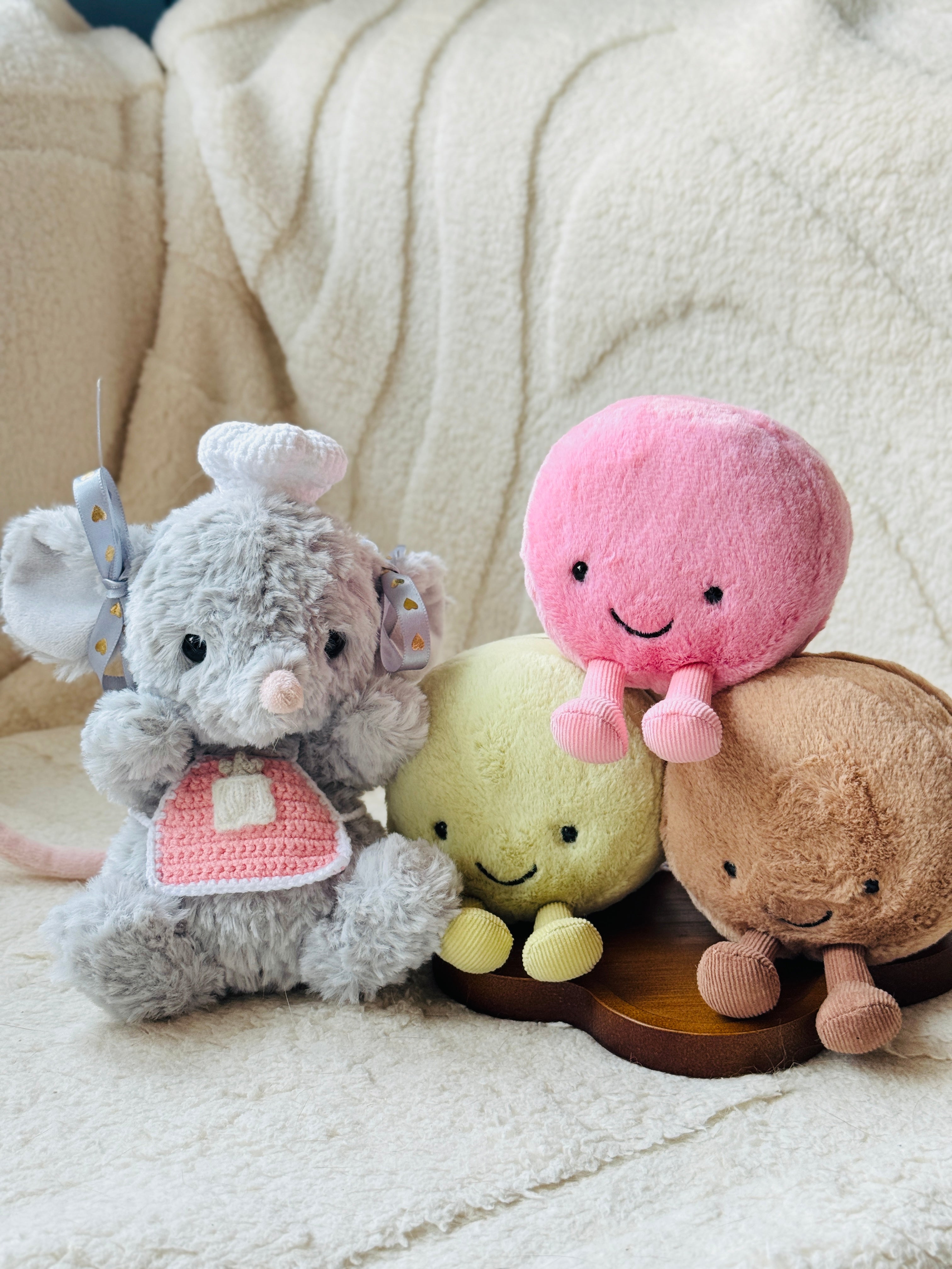 Chef Outfit for Jellycat Yummy Mouse (fit for any yummy plush