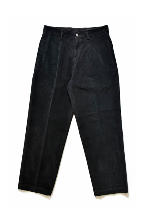 RICCARDO METHA（リカルドメッサ） 1TUCK WIDE PANTS CORD ブラック