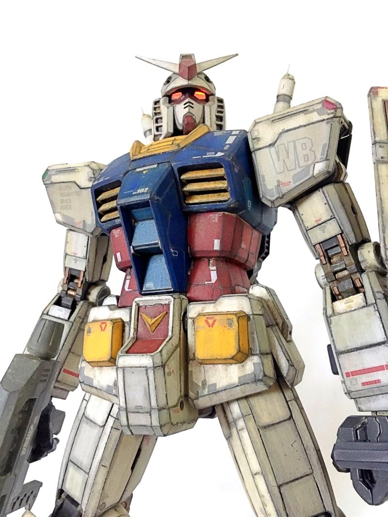 1/48 ガンダム作例｜メガサイズ ガンダム｜ガンプラ