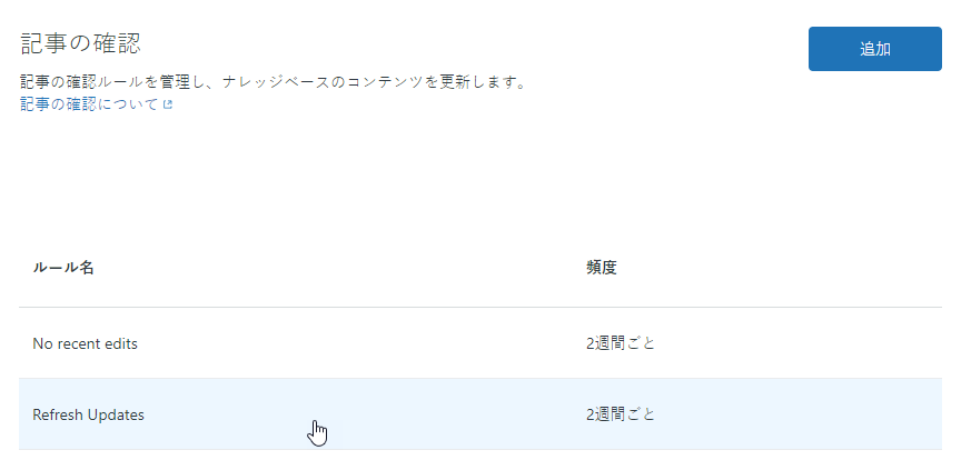記事確認ルールの管理 – Zendeskヘルプ