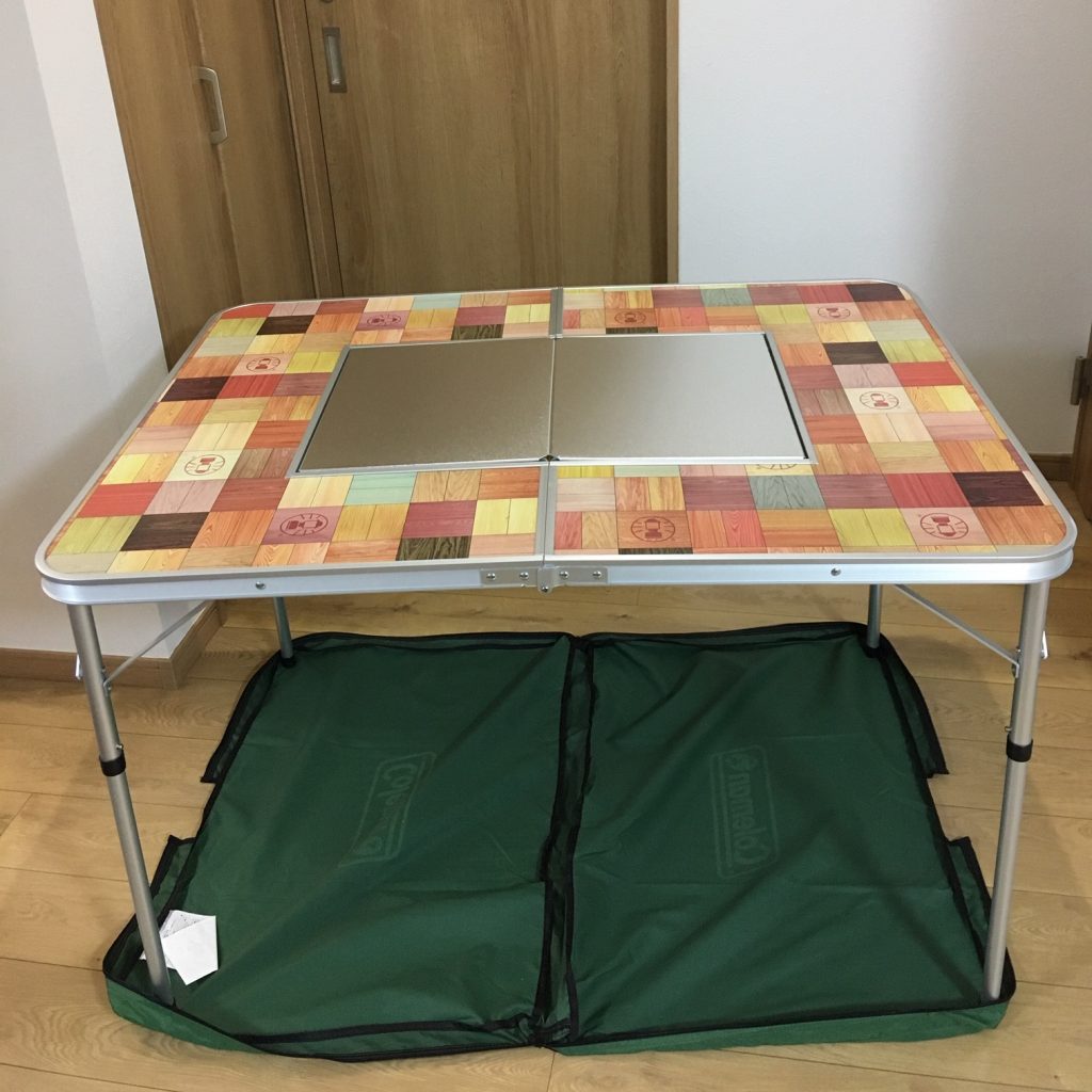 廃番 コールマン テーブル ナチュラルモザイクBBQ 110プラス テーブル