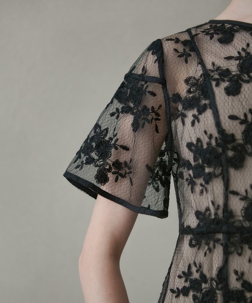 Leja（レジャ） ドレス 「LEJA」花柄後ろリボン半袖キャミワンピース