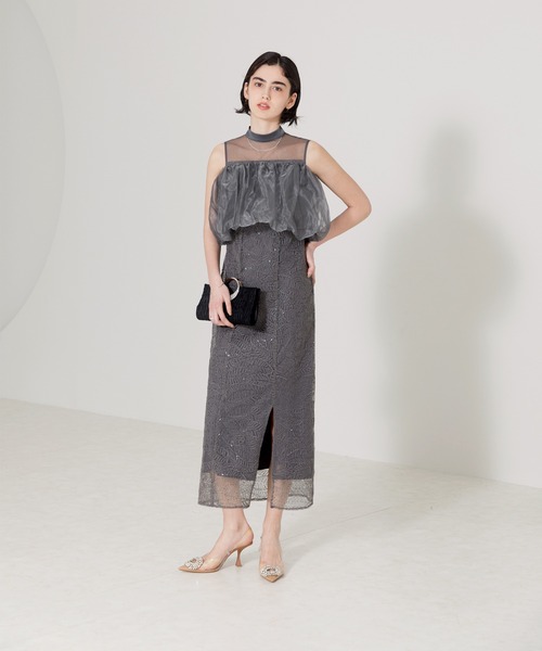 Leja（レジャ） ドレス 「LEJA」2WAYオフショルダーパフスリーブ