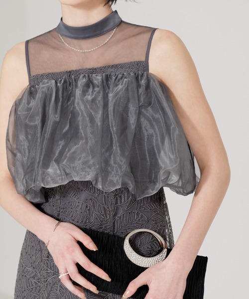 Leja（レジャ） ドレス 「LEJA」2WAYオフショルダーパフスリーブ