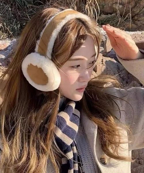 耳当て イヤーマフ 「 ammy. / エイミードット 」 ムートン ファー