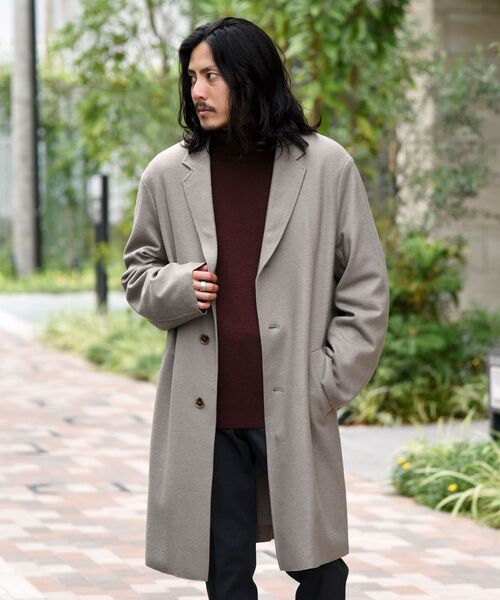 SHIPS（シップス） チェスターコート LARGE ダークベージュ メンズ