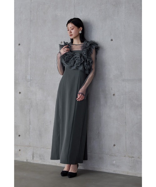 niana（ニアナ） ドレス ボリュームフリルレイヤードレス 3点セット