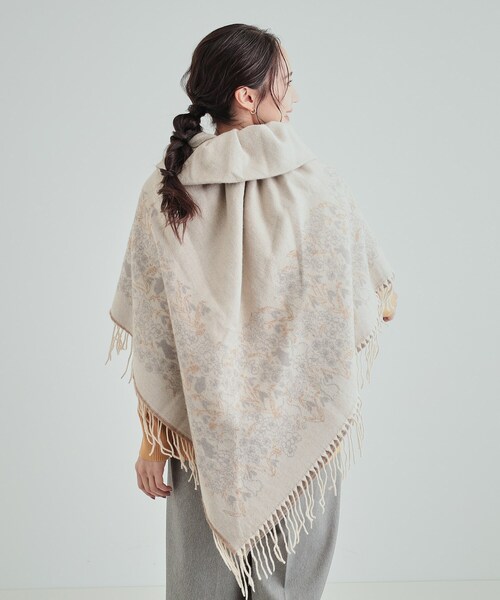 ホワホワケープ、リバーシブルでも(オーバルパール)わんちゃん猫ちゃん