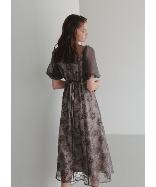 Dorry Doll（ドリードール） ドレス ニュアンスフラワーレースドレス